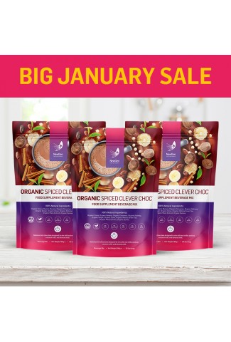 BIG January Sale! - x3 Limited Edition Organic Clever Choc Spiced - Normal SRP £134.97